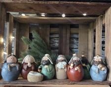 8 x Weihnachtskrippe Krippenszene  Engel Krippe Könige Figuren Maria Josef Terra