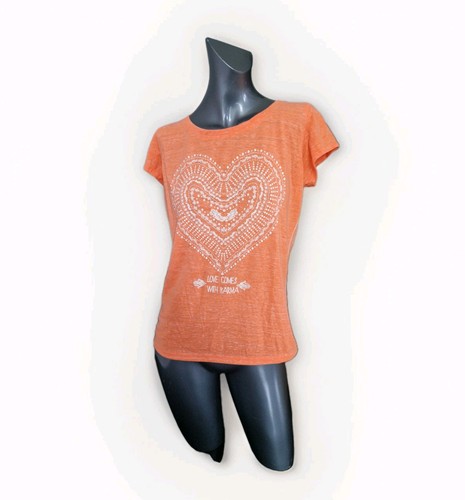 Gina shirt orange - t-shirt, melange