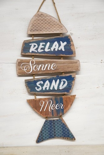 Türschild schild fisch relax - schild,