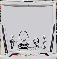 Snoopy auf Bootssteg Aufkleber
