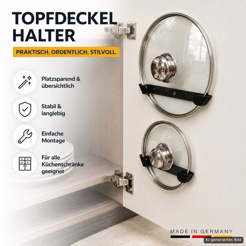 Topfdeckelhalter wandmontage - topfdeckelhalter,