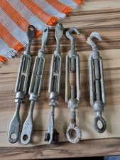 5 x Spannschloss M8 gebraucht 2 x Haken 3 x Ösen
