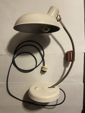 Helion Arnstadt Schreibtischlampe 50er Jahre Typ 7923c restauriert In cremeweiß