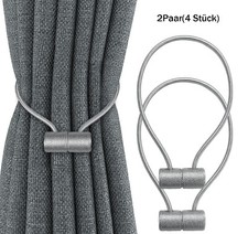 4 Stück Magnetische Vorhang Raffhalter Gardinen Stark Halter Magnetverschluss