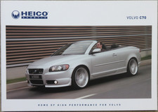 Volvo C70 Heico Prospekt Brochure von 9/2008, 20 Seiten