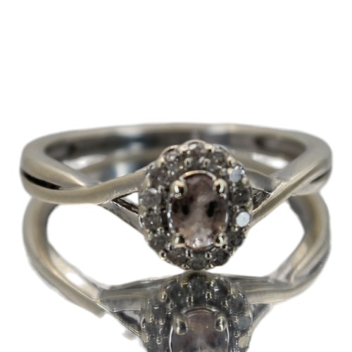 Gold rosa turmalin ring - rosa,