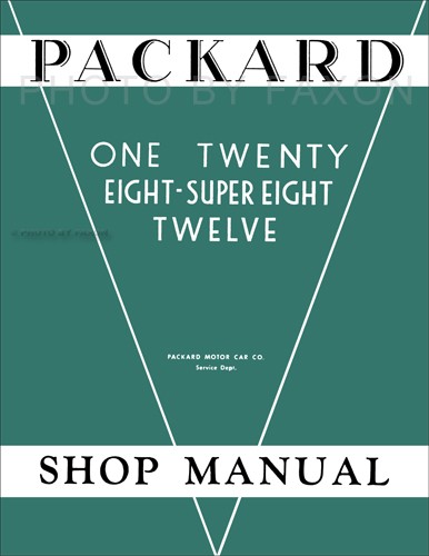 Packard shop manuell - manuell, 1932