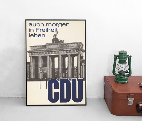 Poster cdu bundestagswahlen - poster,