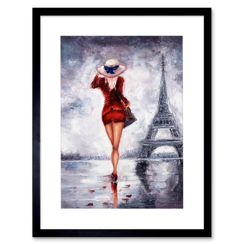 Dame trägt rot paris - rot,
