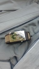 PRADA Logo Gürtel Braun