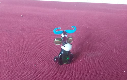 Glasfigur lauscha kuh - glasfigur, ;