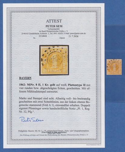 Bayern kreuzer gelb - 1,
