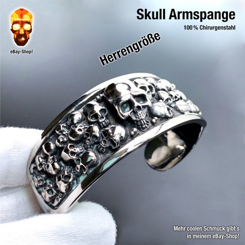 Herren skull armspange mm - herren,