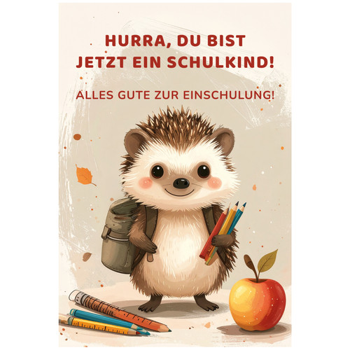 Karte zur einschulung - einschulung, &