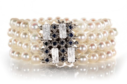 Perlenarmband vierreihig 104