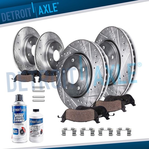 Front rear drilled rotors - &, &
