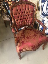 F3 Barockstuhl braun/Bordeaux