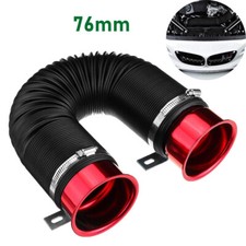 Universal Auto Kaltluftansaugung Rohr Schlauch Kit Filter System Rot 76mm/3''