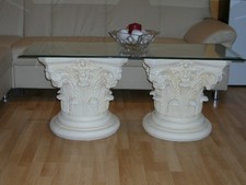 Barock antik tisch glastisch - barock,
