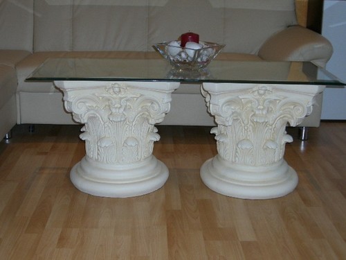 Barock antik tisch glastisch - barock,