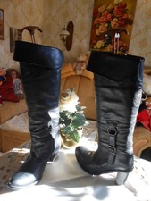 Super Overknee Lederstiefel