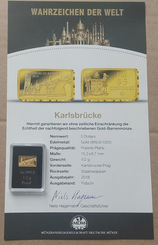 Goldbarren karlsbrücke - goldbarren,