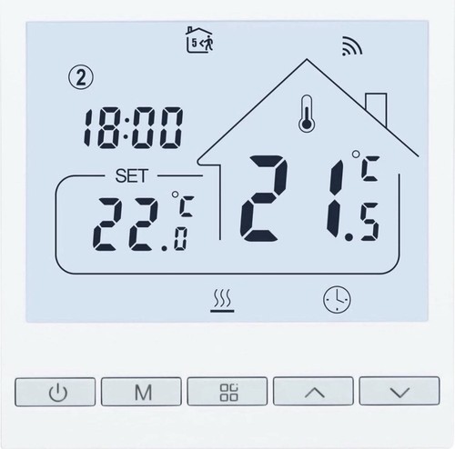 Wifi wand smart raumthermostat - wifi,