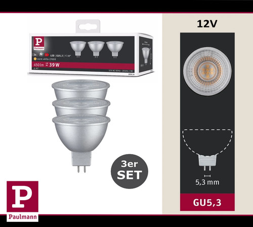 Paulmann led reflektor gu5 - led, gu5,3