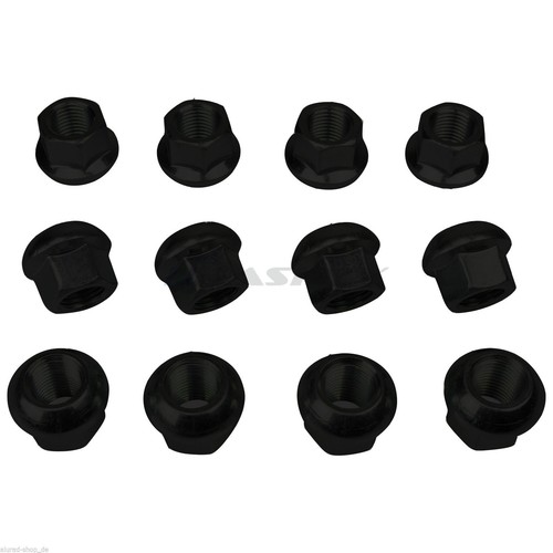 20er schwarze radmuttern set - radmuttern,