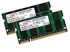 4GB + 2GB 6GB DDR2 667 Mhz Apple MacBook Pro 3,1 4,1 2007 2008 Speicher SO-DIMM