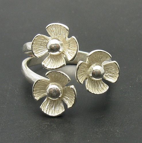 Echte sterling silber ring - silber,