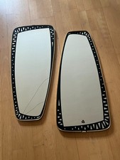 2 MID CENTURY 50er SPIEGEL 50s vintage mirror 60er PAAR ZUM RESTAURIEREN…