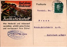 Kitzingen am M. Main, Tod dem Unkraut durch Kalkstickstoff  1931