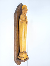 Wand Holzfigur Madonna Mutter