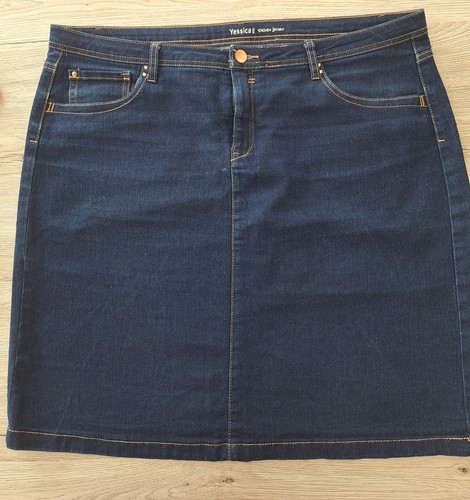 Dunkelblauer jeansrock 46 - jeansrock, gr.