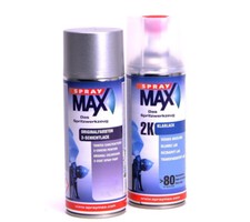 SprayMax Lackspray Set für VW LA7W reflexsilber met mit 2K Klarlack 687004