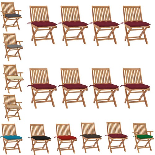 Stk teak massiv - 2/4/6/8,