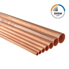 Kupferrohr Stange CU 10 12 15 18 22 28 35 42 54 RAL DVGW Stangen 0,5 1 1,5 2m