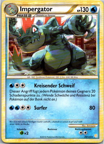 Pokémon impergator 123 - impergator, 20/123