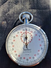 Hanhart Stoppuhr 3 Jewels Schockproof 1/10 SEC Vintage
