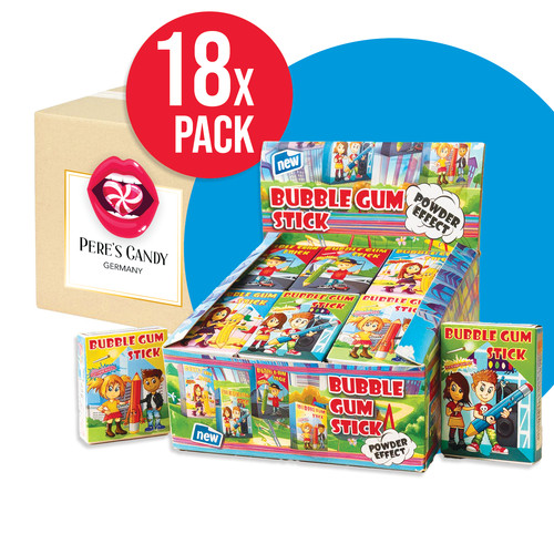18er pack bubble gum - 18er, stick