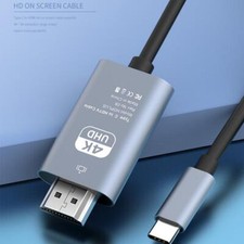 Typ-C zu HDMI Kabel 4K USB C auf HDMI Converter Adapter für Laptop PC Handy DE