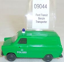 Ford Transit Polizei Transporter Benzin IMU EUROMODELL 09044 H0 1:87 OVP #HU6  å