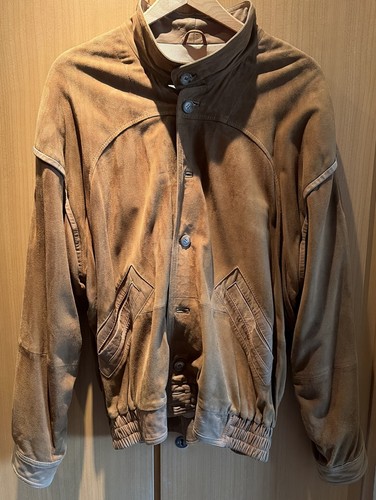 Lederjacke blouson beige - lederjacke,