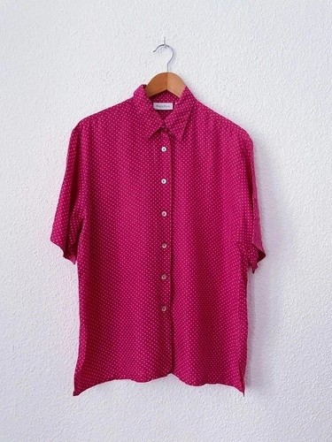 Vintage seidenbluse l - vintage,