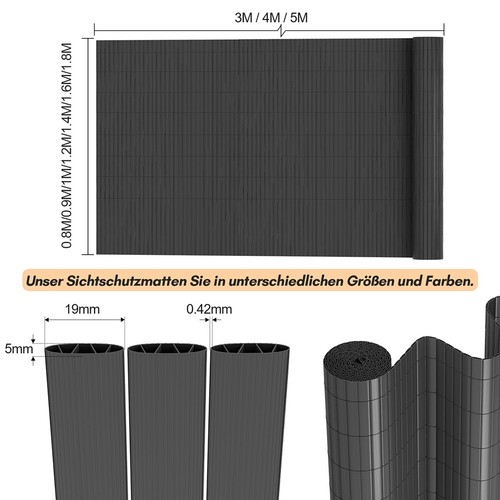 Pvc sichtschutzmatte zaun - pvc,