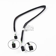 12Gbps Mini-SAS SFF-8643 to SFF-8643 Internal HD Mini-SAS Right Angle Kabel 65cm