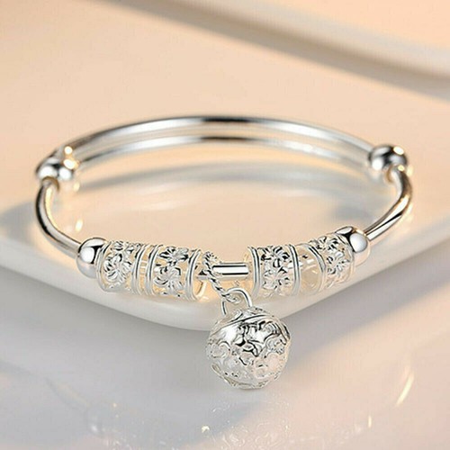 Silber glückskugel armband - glückskugel,