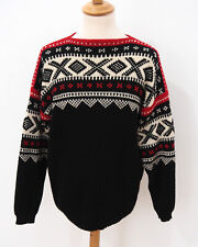 Herren Ski Strick Pullover Grösse 52 Schurwolle Vintage K312