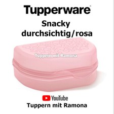Tupperware Snacky Brotdose Lunchbox rosa Herzen Butterbrot Box neu/OVP